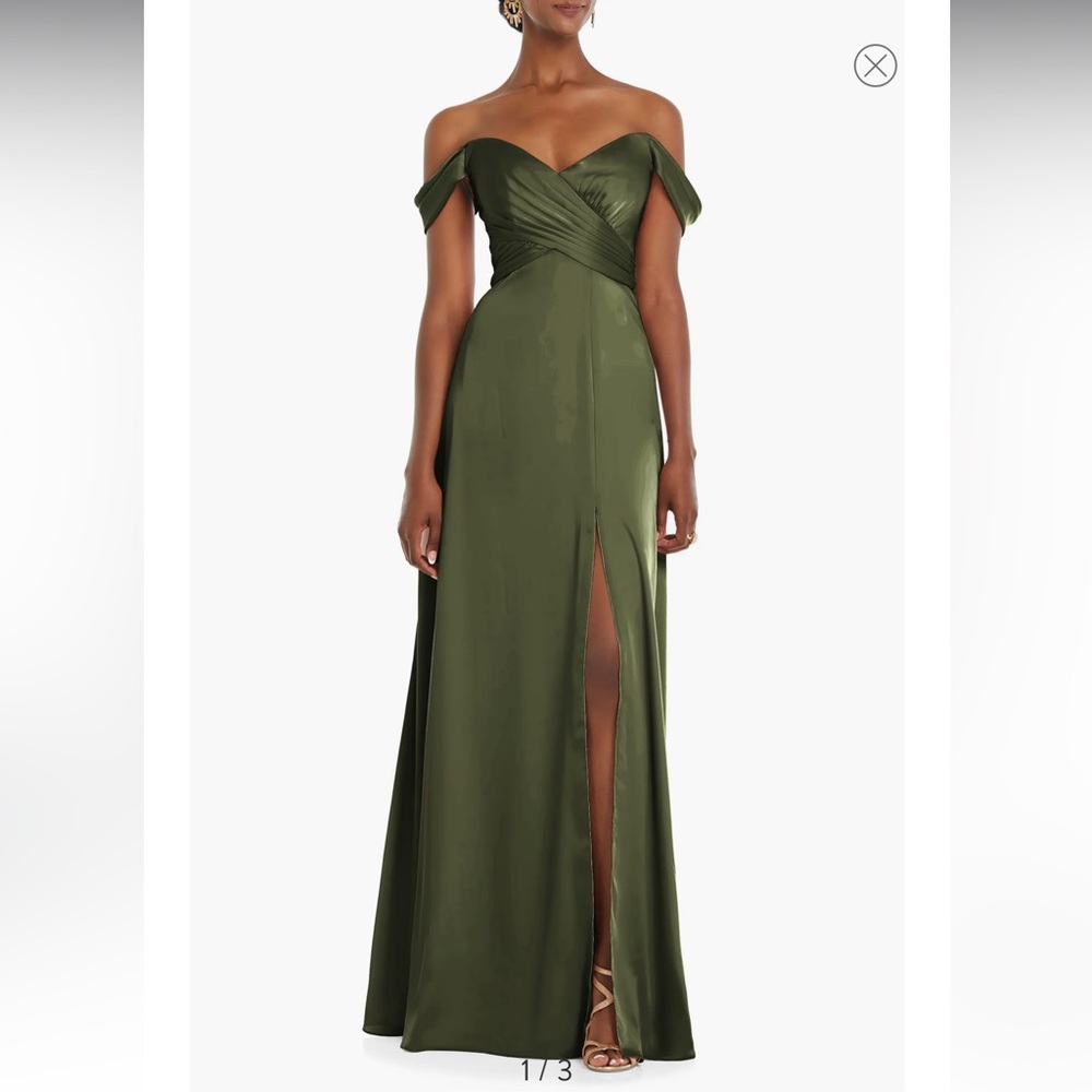 Dessy collection olive green